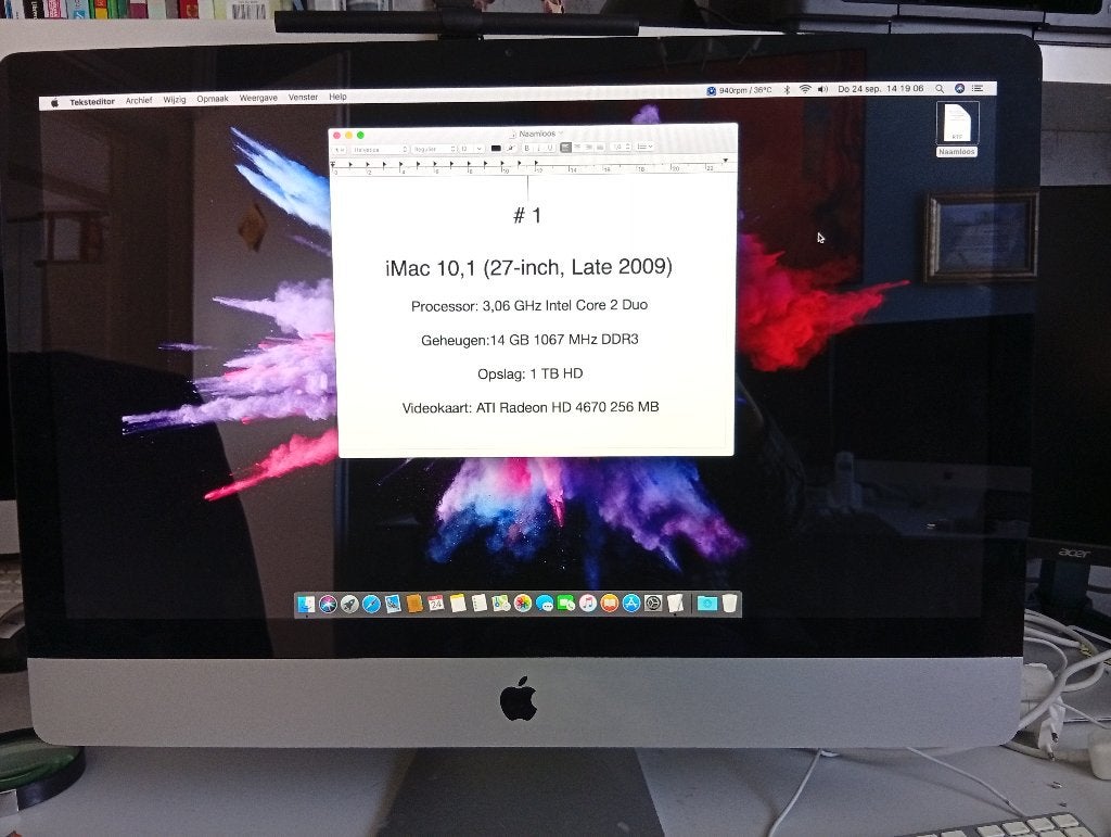 2x iMac 27 inch 2009, Computers en Software, Gebruikt, HDD, IMac, Ophalen of Verzenden