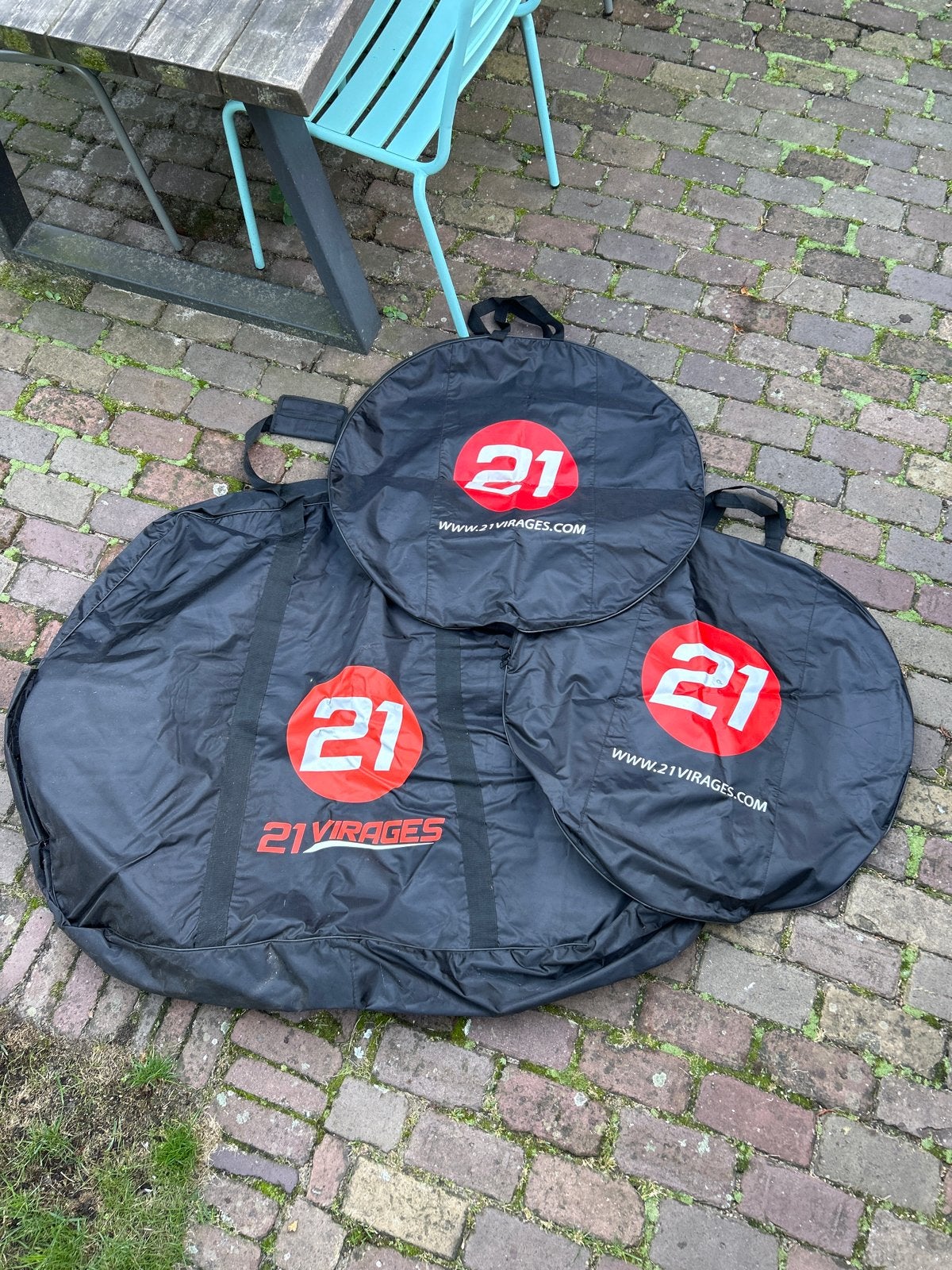 Opbergtas voor racefiets met 2 losse tassen voor wielen, Fietsen en Brommers, Fietsaccessoires | Fietstassen, Ophalen of Verzenden