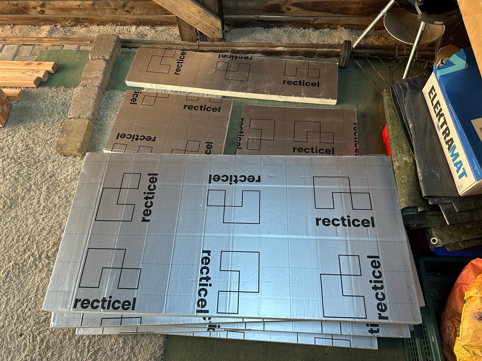 Recticel PIR isolatieplaten 1200x600x40mm RD: 1,81, Ophalen, Dakisolatie, 4 tot 8 cm, Nieuw