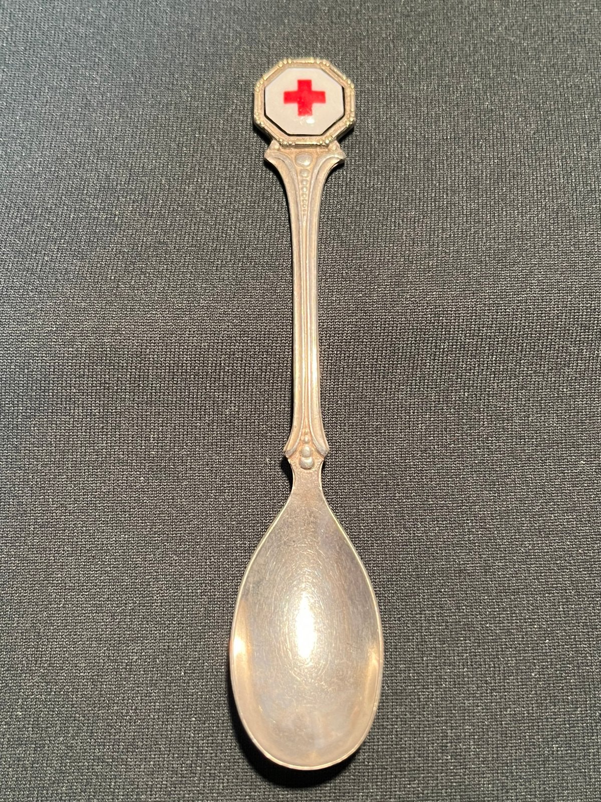 Vintage lepeltje rood kruis., Ophalen of Verzenden