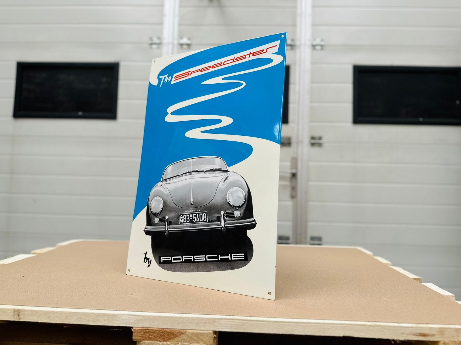 PORSCHE Speedster 356 Emaillebord | Incl. Certificaat, Ophalen of Verzenden