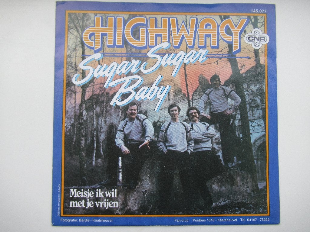 HIGHWAY # Sugar Sugar Baby / Meisje ik wil met je vrijen., Cd's en Dvd's, Vinyl | Nederlandstalig, 7 inch, Ophalen of Verzenden