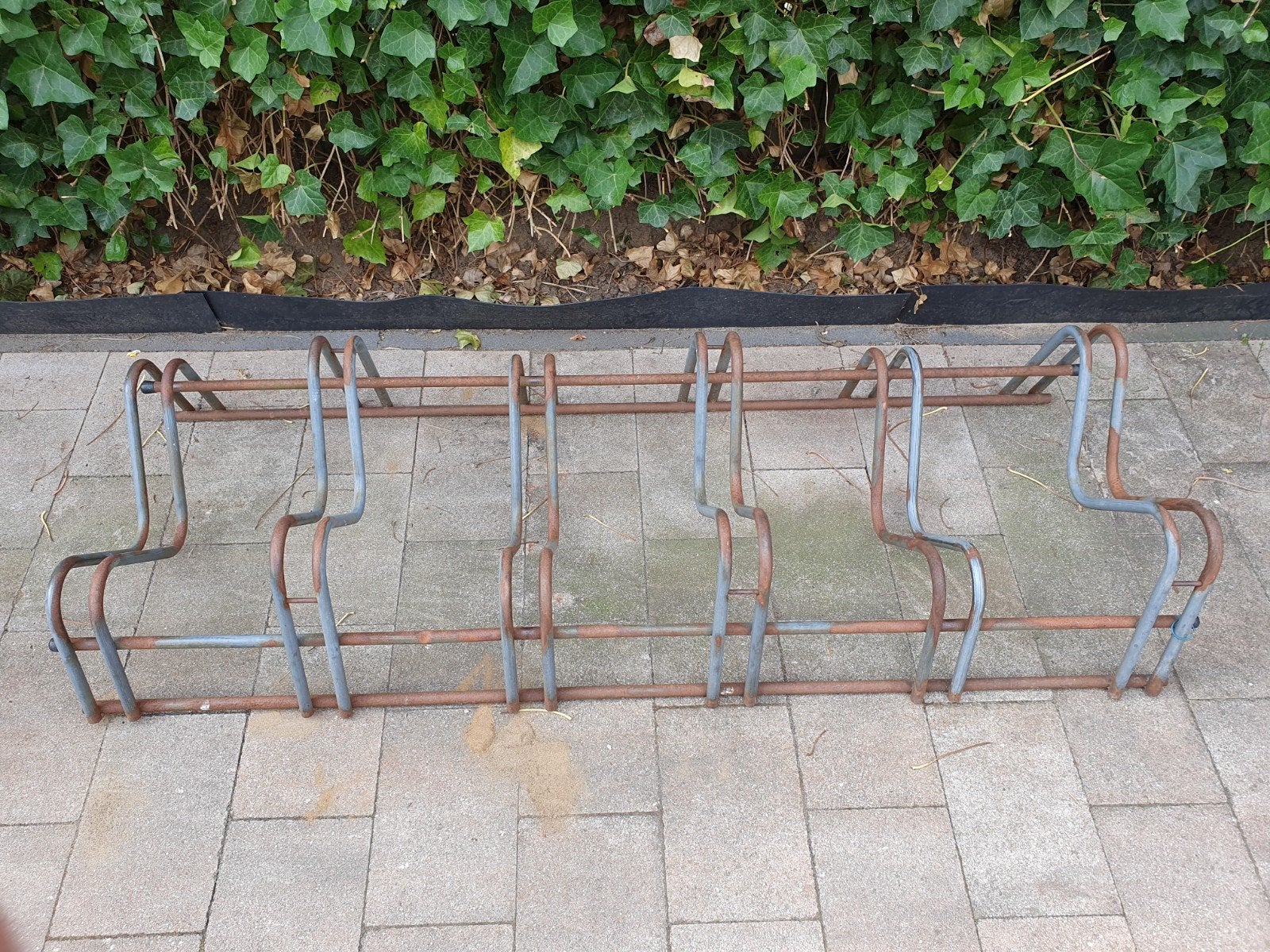 Gebruikt fietsenrek voor 6 fietsen, Fietsen en Brommers, Ophalen, Gebruikt