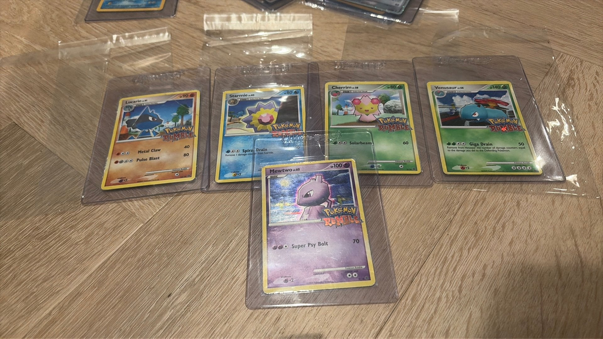 Pokemon oude kaarten rumble holo, Ophalen of Verzenden, Zo goed als nieuw, Meerdere kaarten