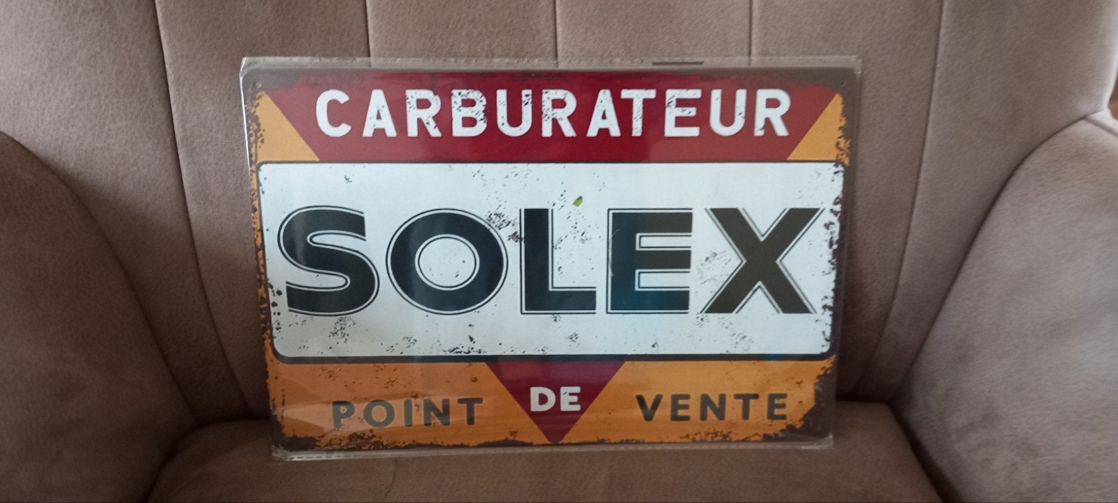 Blikken bord Solex  20x30 cm Nieuw, Ophalen of Verzenden, Nieuw, Reclamebord