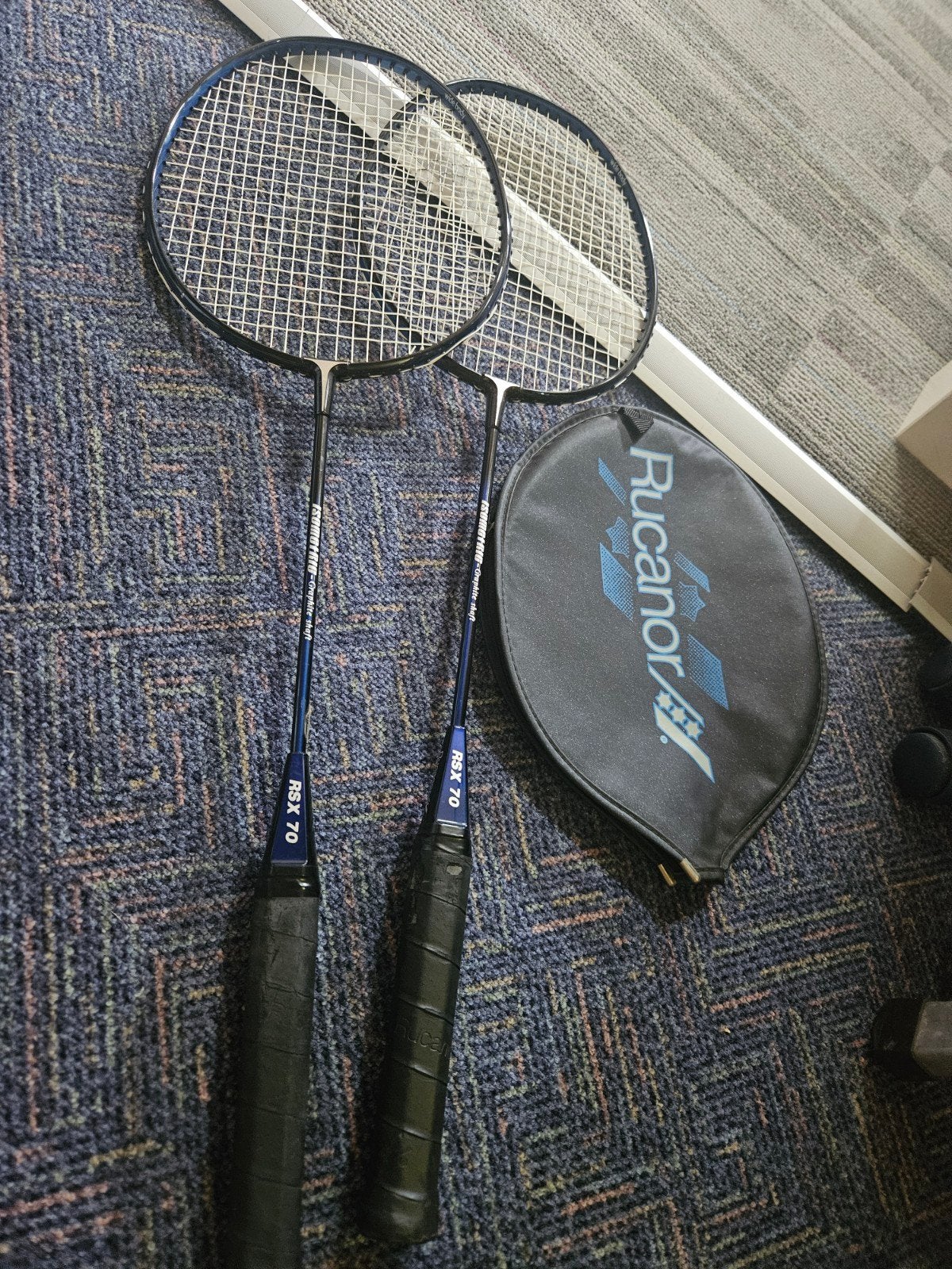 2 Rucanor Isometrig Graphite Shift RSX 70 badmintonrackets, Ophalen