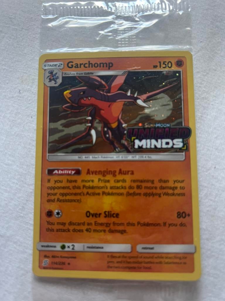 Pokemon Kaart Garchomp 114/236 Stamped Promo Sealed, Ophalen of Verzenden, Nieuw, Losse kaart, Foil