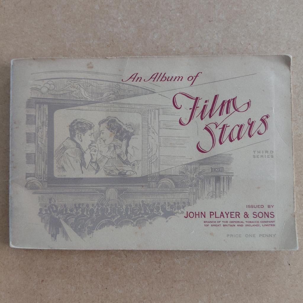 Film Stars 3rd series compleet album 50 cigarette cards 1938, Ophalen, Gelezen, Plaatjesalbum