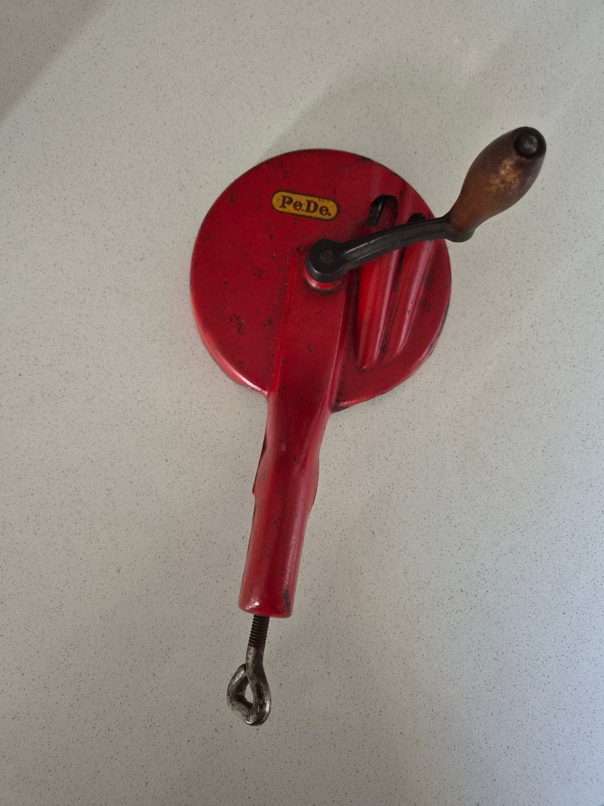 Vintage PeDe Rode Handmatige Groentesnijder, Ophalen of Verzenden