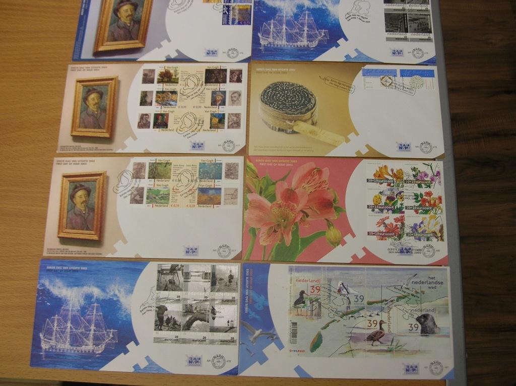 FDC Nederland 2003 heel jaar onbeschreven, Postzegels en Munten, Postzegels | Eerstedagenveloppen, Ophalen of Verzenden, Onbeschreven