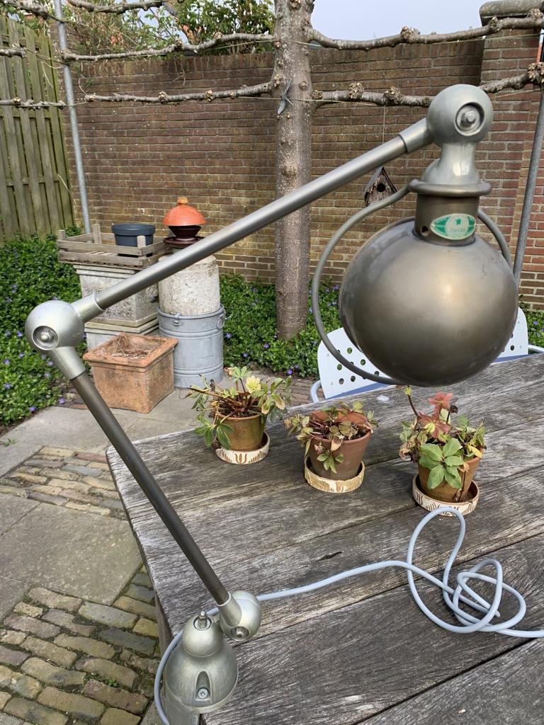 Jielde 2-armige lamp met tafelklem, Ophalen of Verzenden