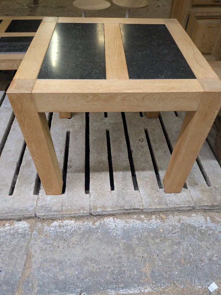 eet tafel met granieten stenen, Huis en Inrichting, Tafels | Salontafels, Ophalen, 50 tot 100 cm, Zo goed als nieuw, 75 – 100