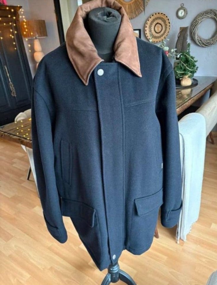 McGregor mooie vintage wollen/cashmere barn coat mt 50 ZGAN, Kleding | Heren, Jassen | Winter, Ophalen of Verzenden, Zo goed als nieuw