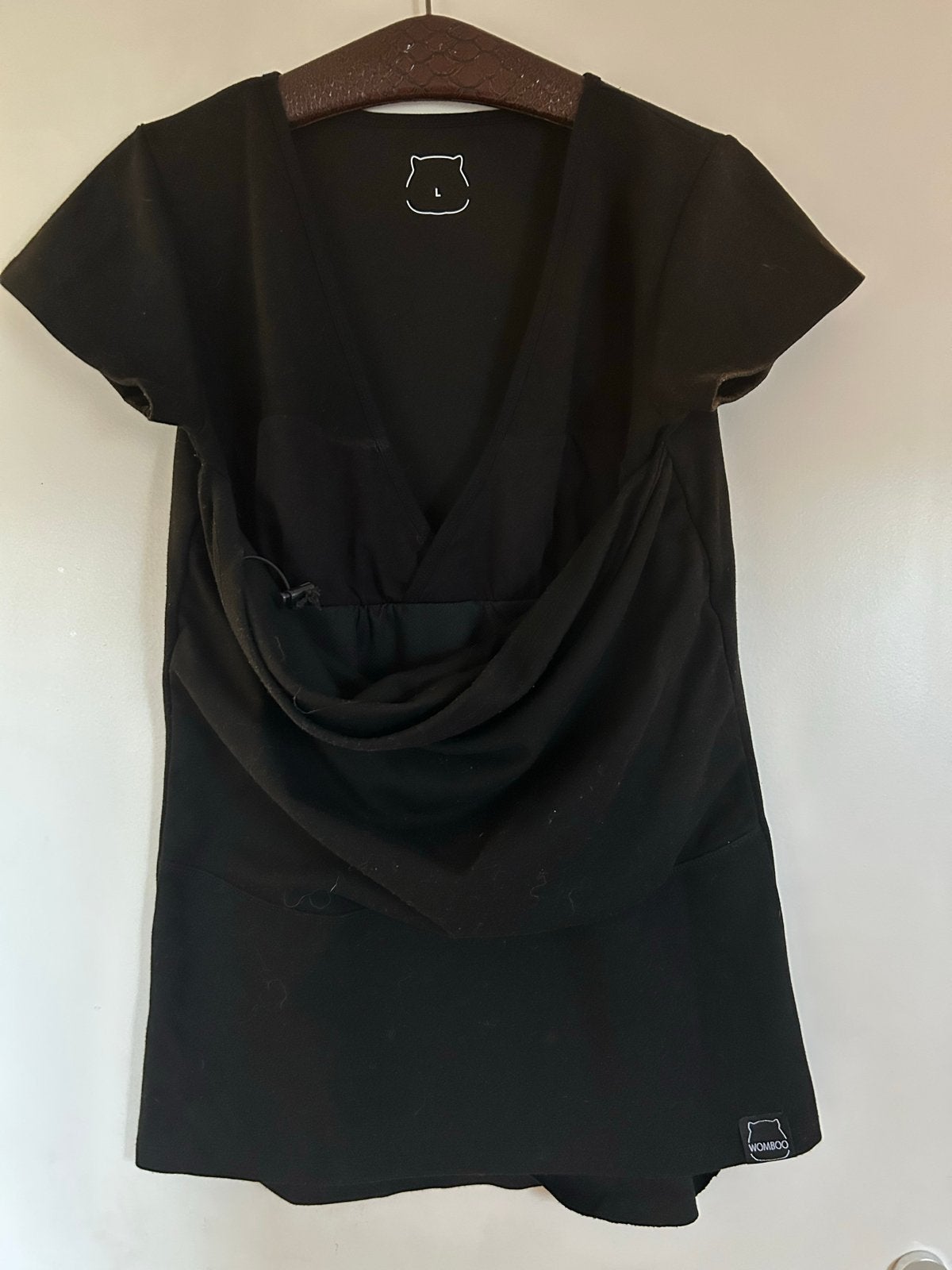 Womboo Draagshirt Zwart Maat L, Ophalen, Zwart, Maat 42/44 (L), Shirt of Top