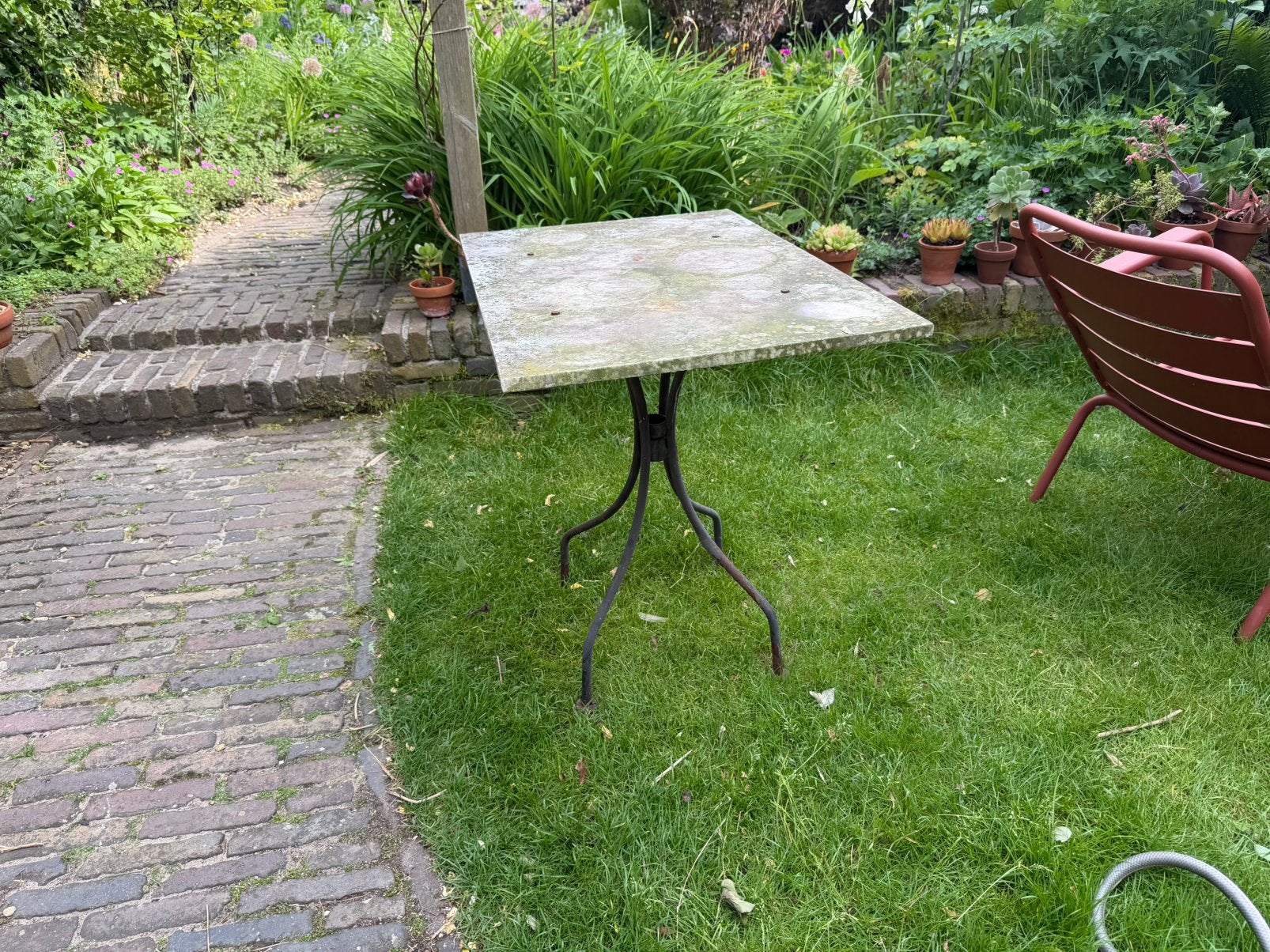 Tuintafeltje, Ophalen, Gebruikt, Overige materialen