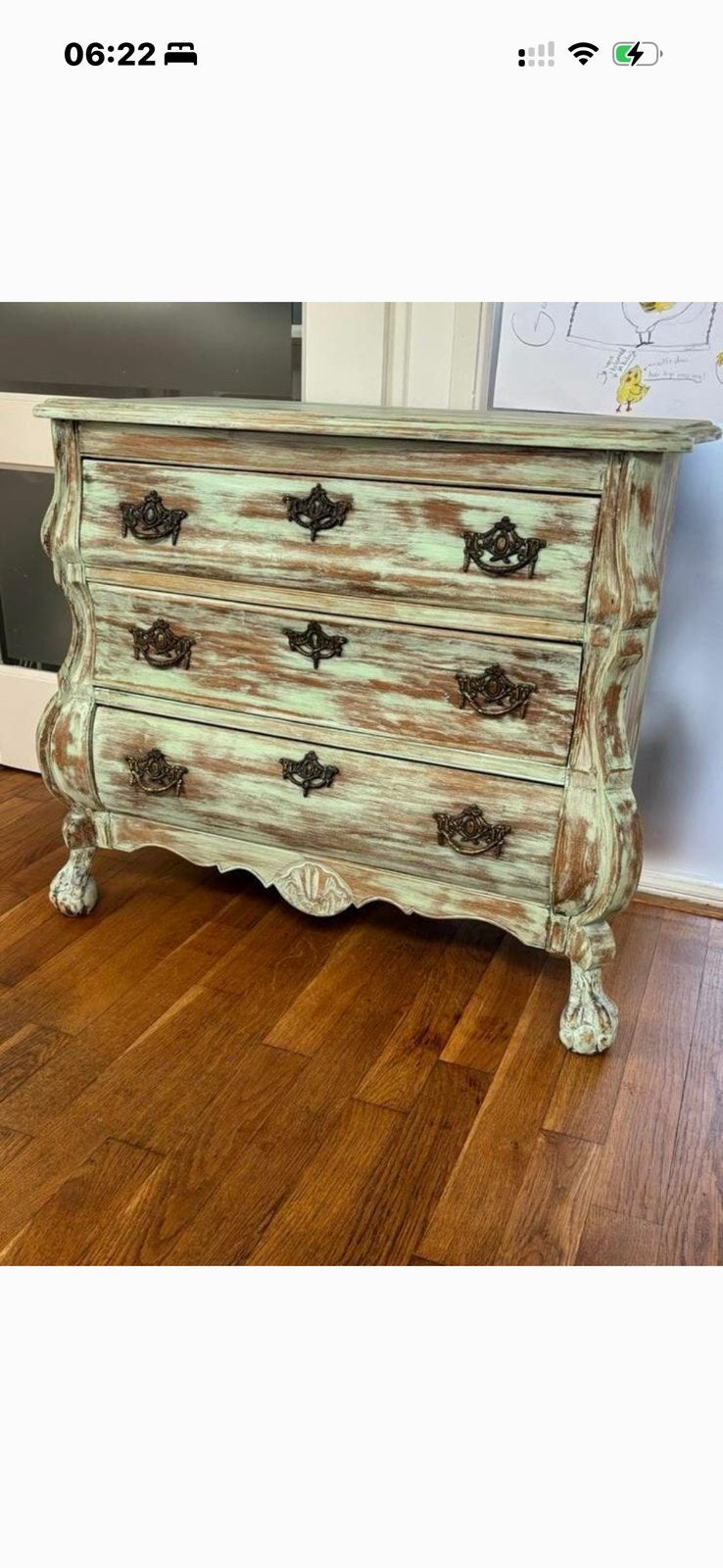 Super gaaf, antiek, houten buikkastje in bohemian style, Huis en Inrichting, Kasten | Dressoirs, Ophalen, Zo goed als nieuw, 25 tot 50 cm