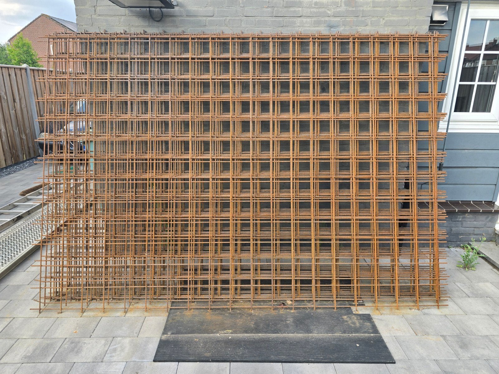 11 Bouwstaalmatten 2x3m 8mm, Doe-het-zelf en Verbouw, Ophalen, Gebruikt, Overige typen