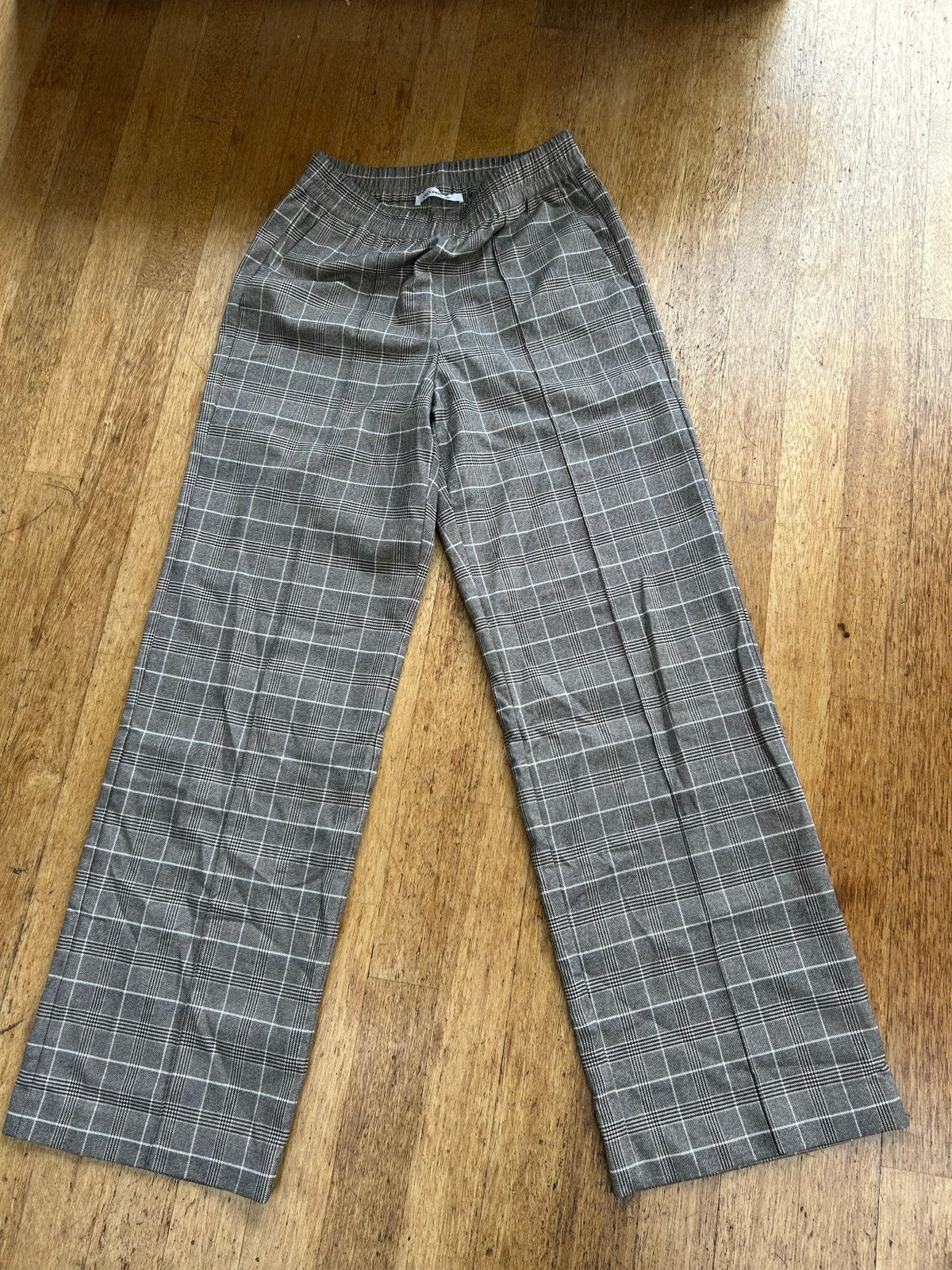 Gedragen geruite broek van A-Couture, Maat 38/40 (M), Ophalen of Verzenden, Gedragen, Grijs