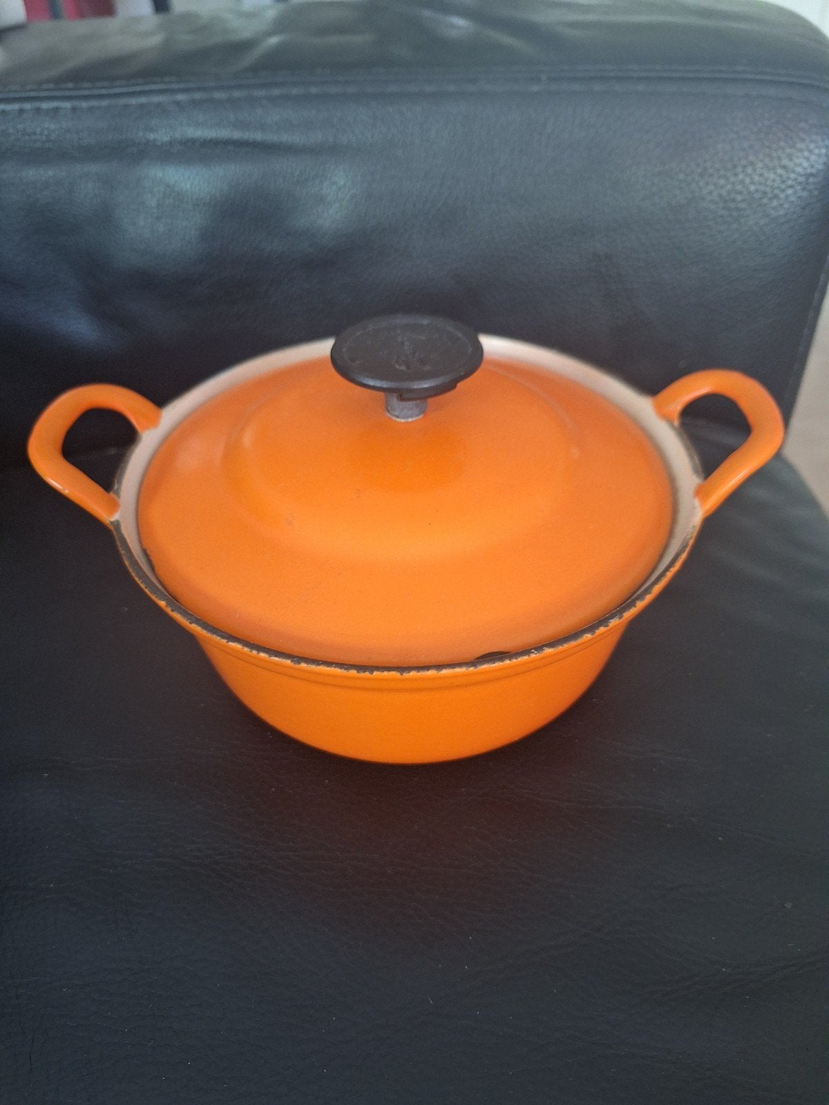 Le Creuset gietijzeren braadpan oranje, Ophalen, Gebruikt, Gietijzer