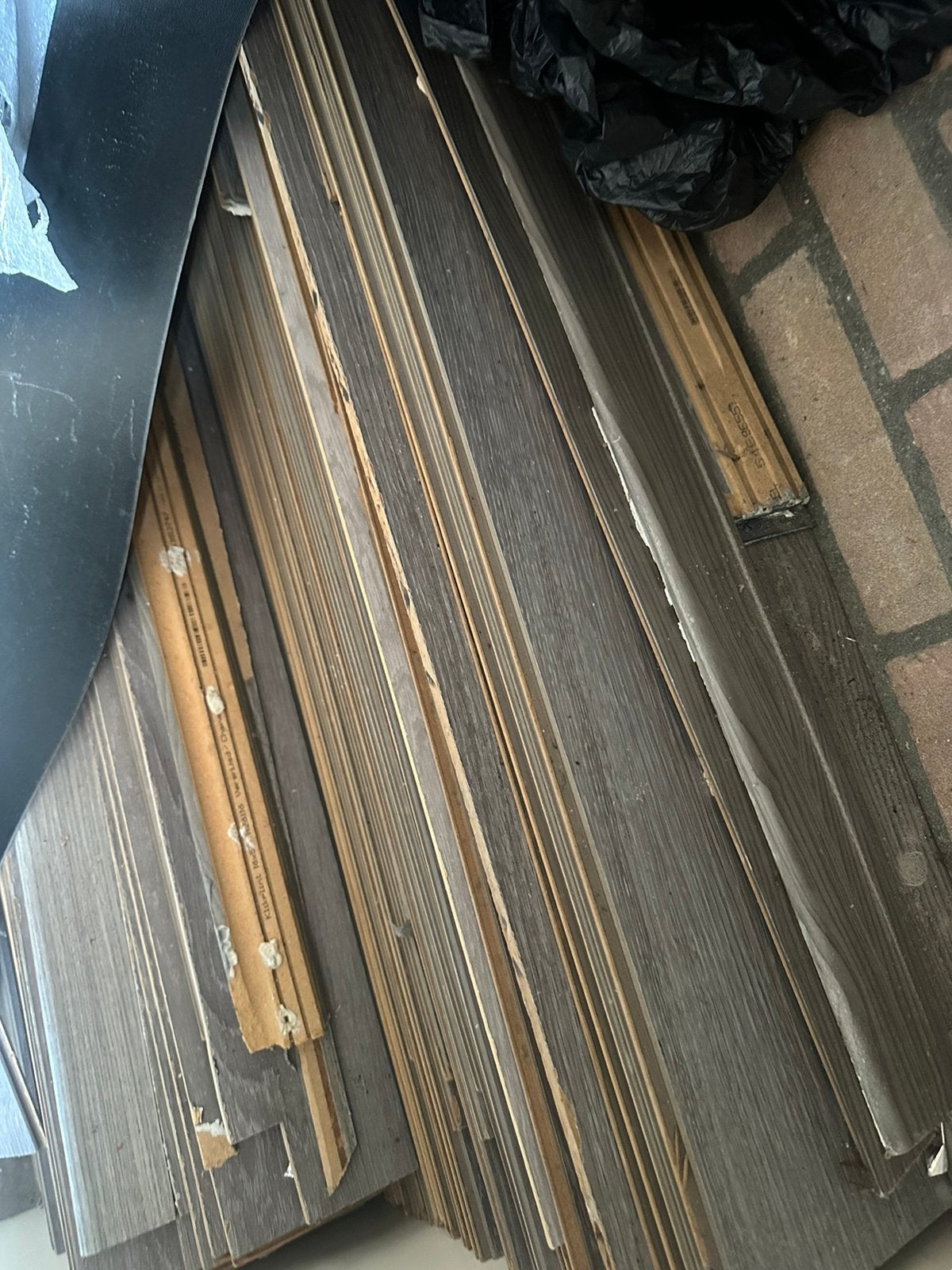 Laminaat grijs, Ophalen, 50 tot 150 cm, Zo goed als nieuw, 10 m² of meer