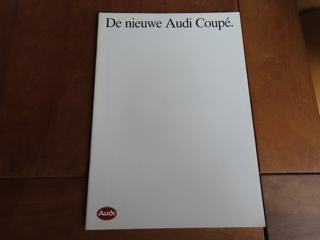 Folder Audi Coupe 2.3 5cil. 1989, Ophalen of Verzenden, Zo goed als nieuw, Audi, Audi