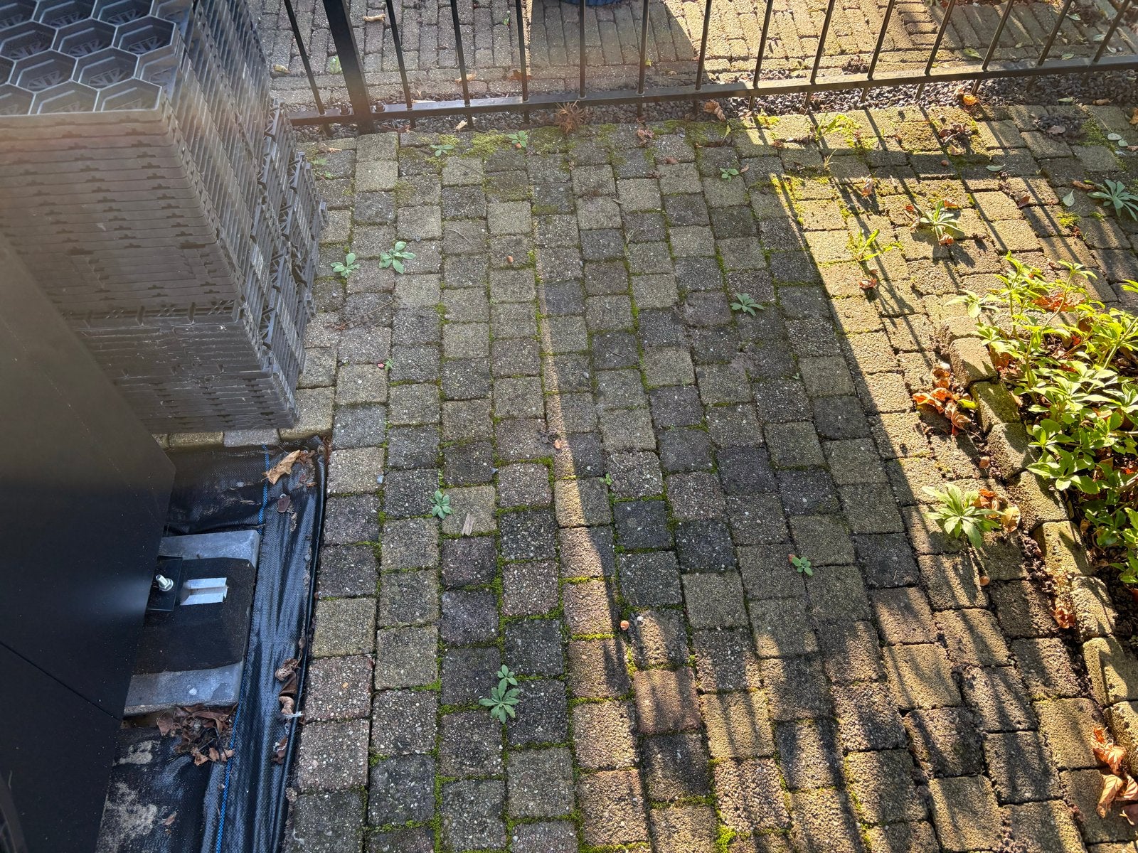 Beton straatwerk 10x10 cm, ca. 15 m², Tuin en Terras, Ophalen, Gebruikt, Klinkers, 10 m² of meer