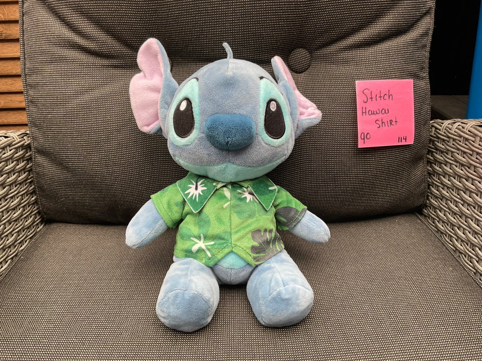 Nieuwe zgan Disney Stitch Hawai shirt knuffel 30cm, Ophalen, Overige figuren, Nieuw, Knuffel
