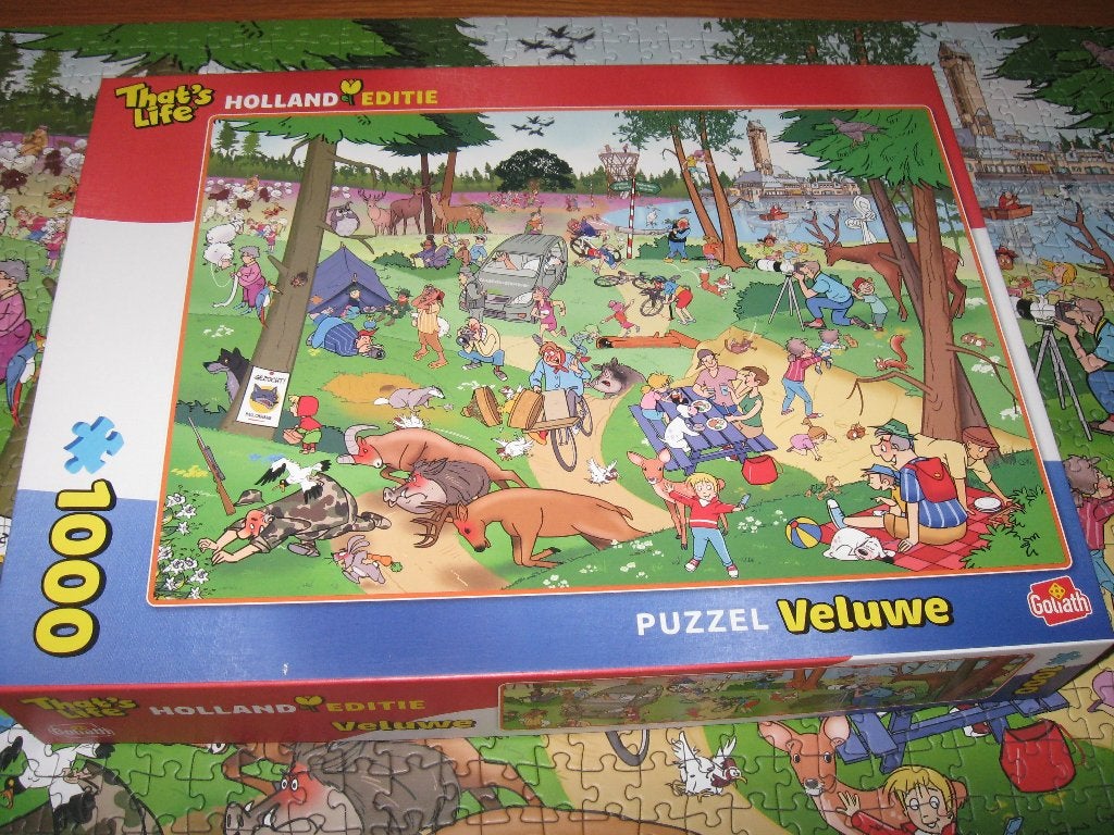 That,s Life VELUWE  1000 stukjes, Hobby en Vrije tijd, Ophalen of Verzenden, 500 t/m 1500 stukjes, Gebruikt, Legpuzzel
