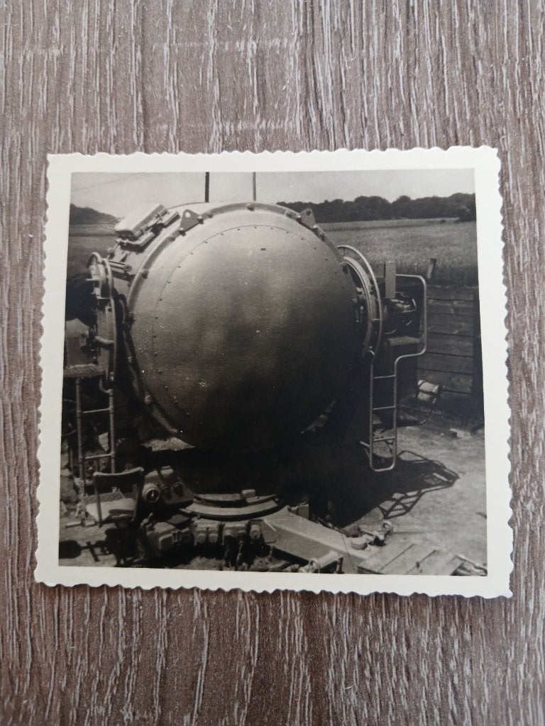 Foto van een Flak schijnwerper, Verzamelen, Ophalen of Verzenden, Landmacht, Duitsland, Foto of Poster