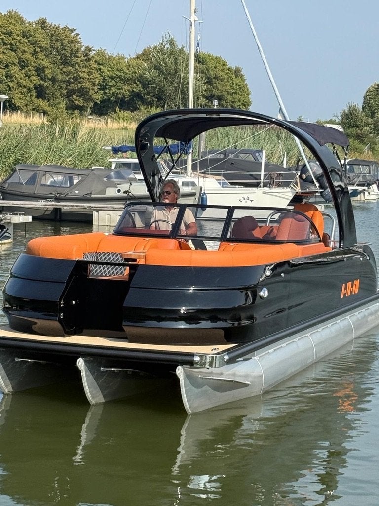 Ponton Dutchpontoons 25ft, Watersport en Boten, Speedboten, Ophalen, Overige merken, 120 tot 200 pk, Viertaktmotor