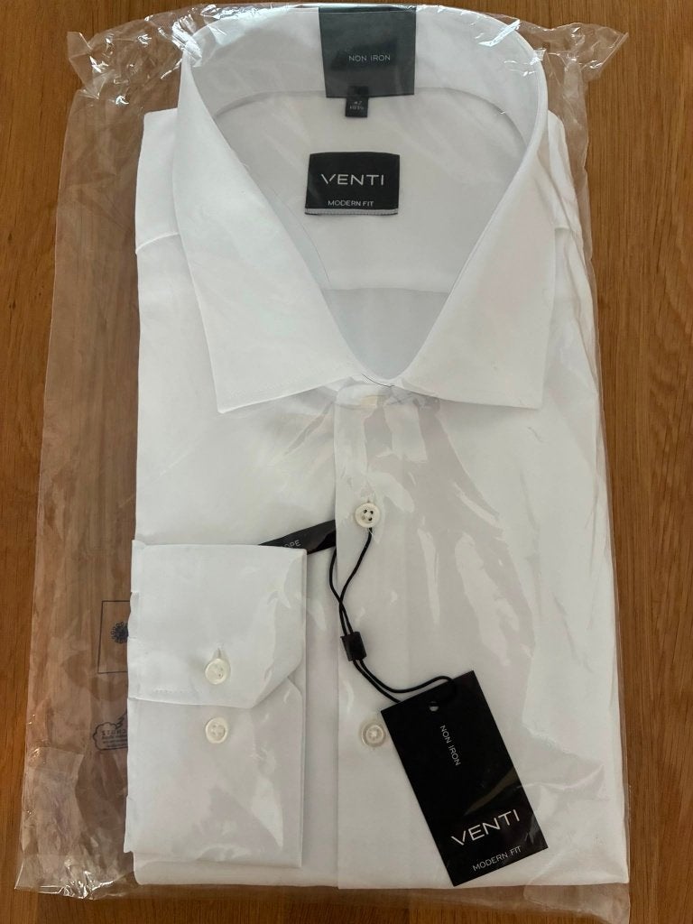 Wit overhemd, Kleding | Heren, Overhemden, Venti, Verzenden, Wit, Nieuw