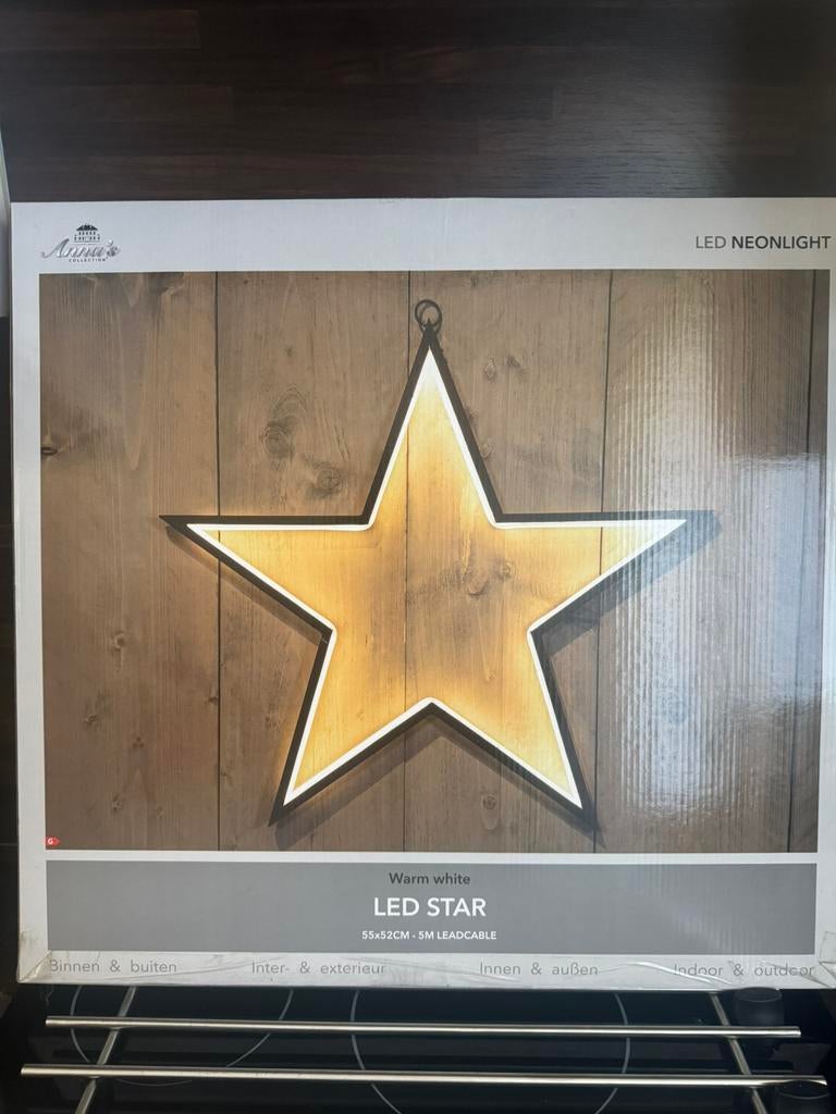 Nieuw: LED neon STER 55cm, Ophalen, Nieuw