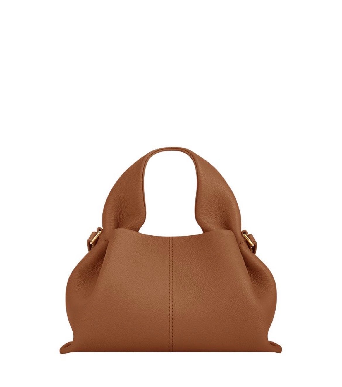 Polène Numéro Neuf Mini - Textured Camel inclusief factuur, Ophalen of Verzenden, Zo goed als nieuw, Bruin, Handtas