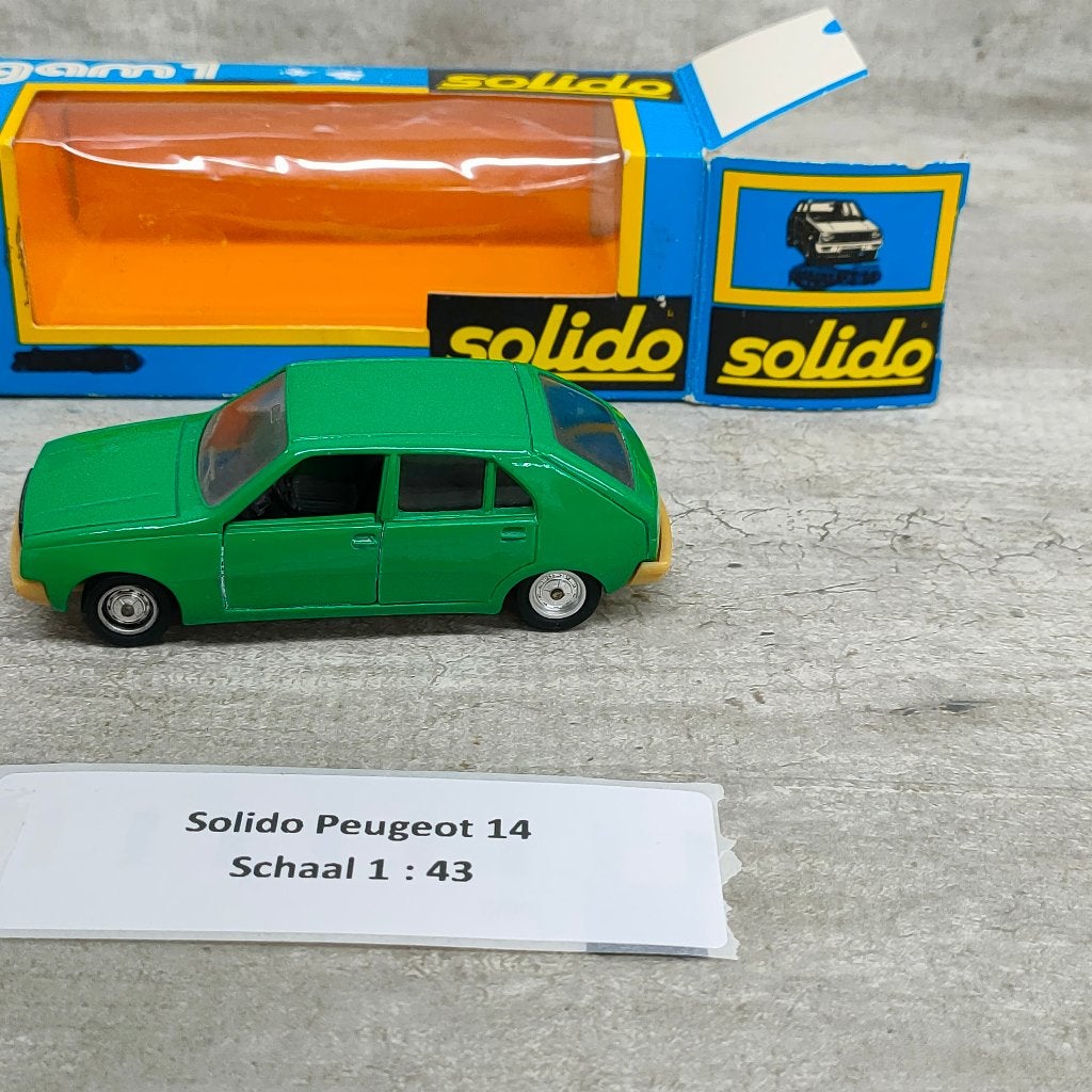 modelauto Solido Peugeot 14 1:43, Ophalen of Verzenden, Gebruikt, Auto, Overige merken
