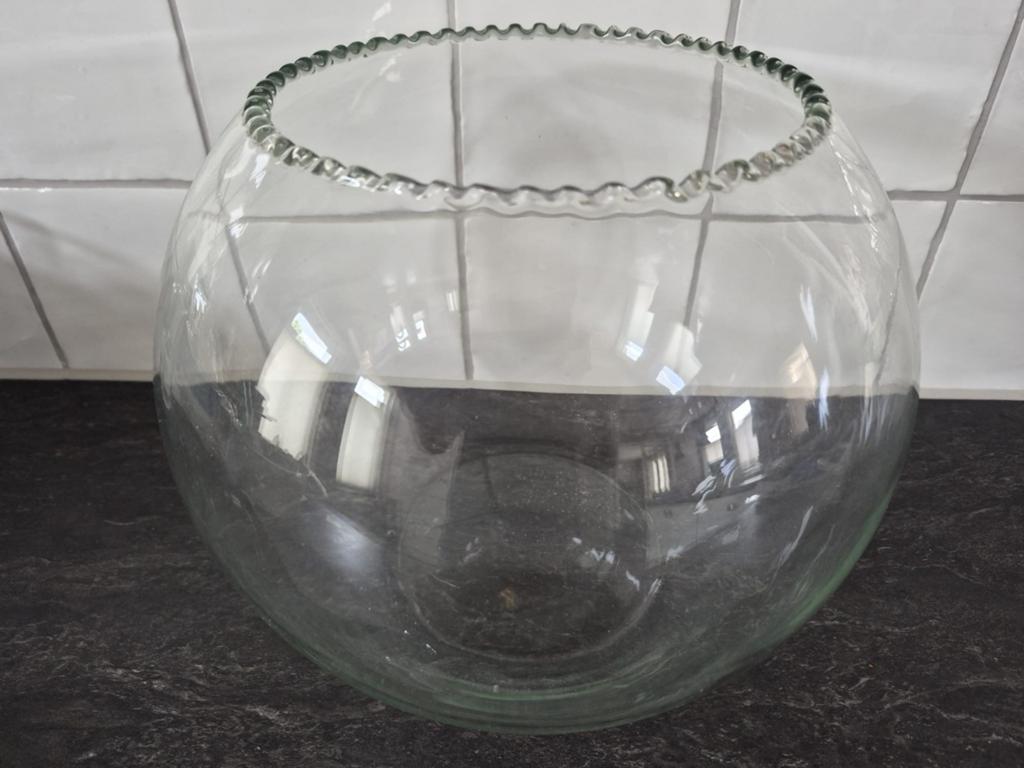 Vissenkom Diameter 27cm, Ophalen, Inclusief slangen, Zo goed als nieuw, Vissenkom