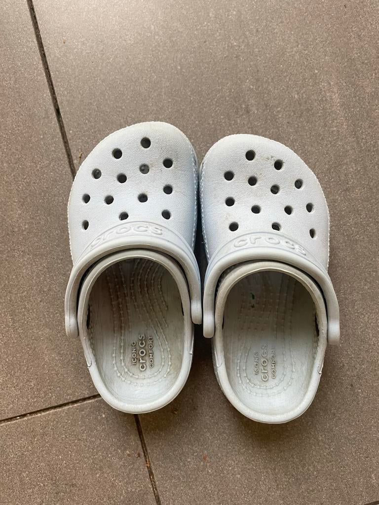 Lichtblauwe Crocs - Maat 23/24 (c7), Kinderen en Baby's, Kinderkleding | Schoenen en Sokken, Ophalen of Verzenden