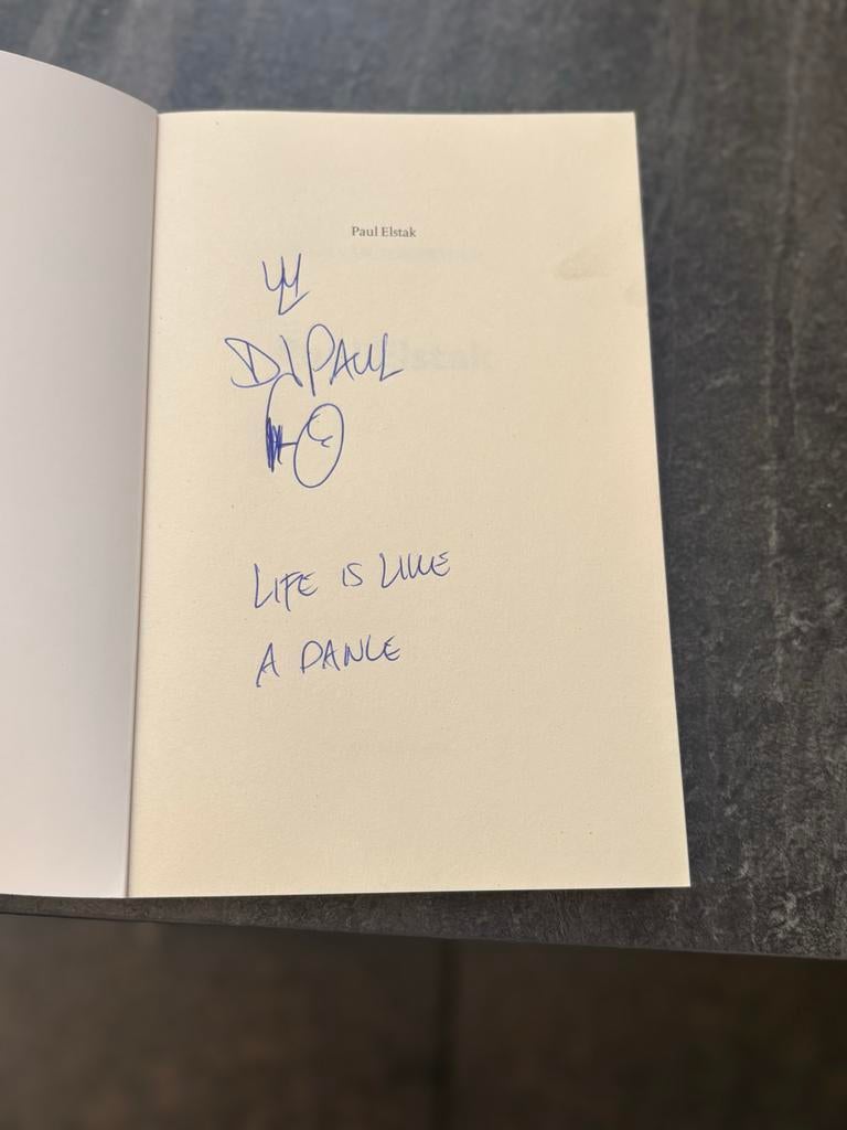 Gesigneerd boek Paul Elstak - Life is like a dance, Verzenden, Zo goed als nieuw, Overige