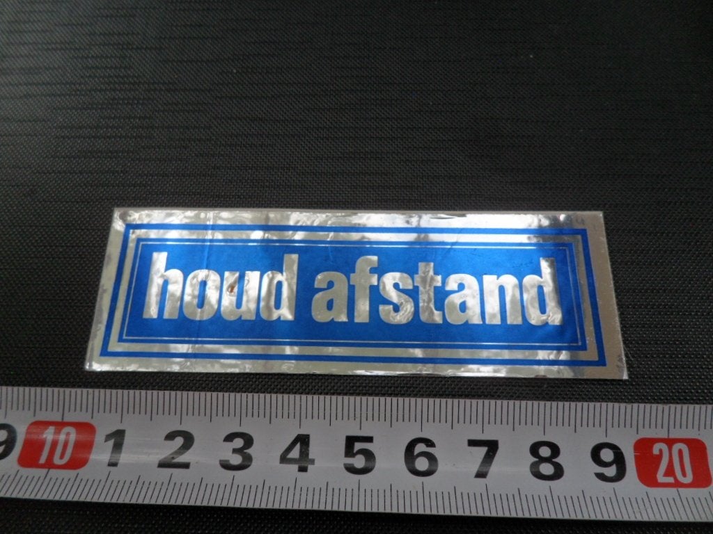 sticker folie HOUD AFSTAND, Ophalen of Verzenden, Zo goed als nieuw