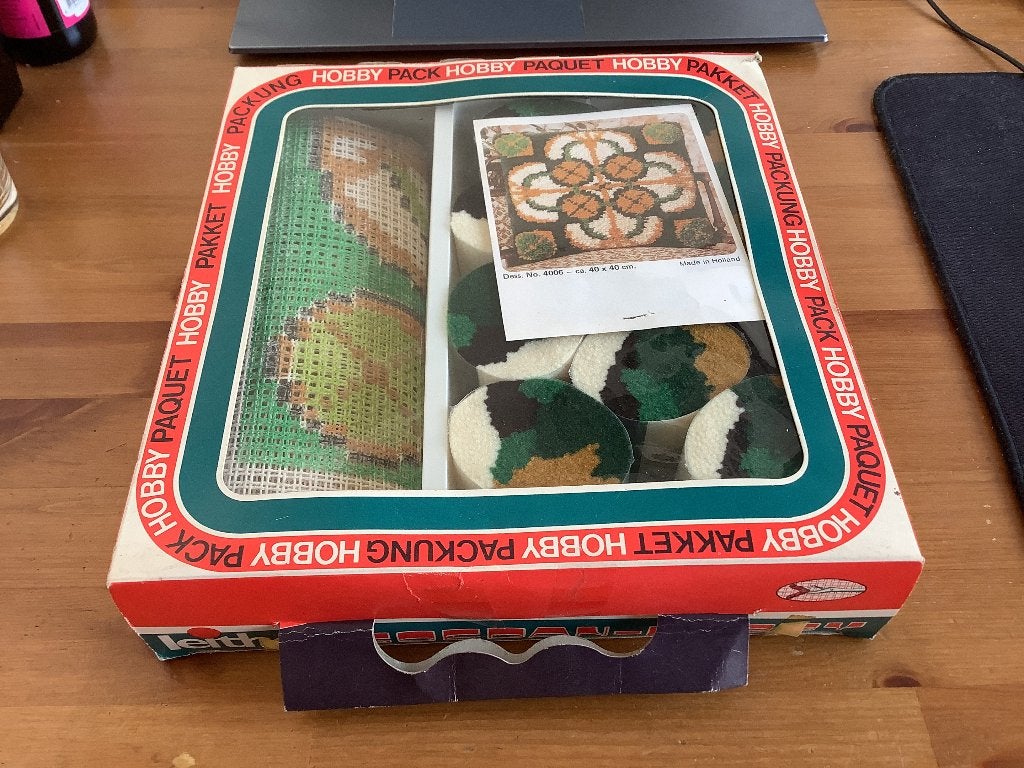 Leithen knoop borduur pakket Kussen 40 x 40 cm. ongebruikt, Ophalen of Verzenden, Nieuw, Handborduren, Borduurpakket
