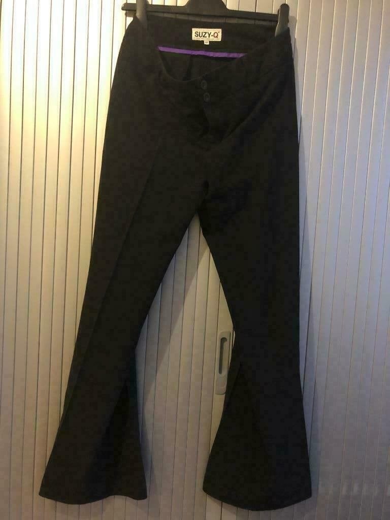 Suzy-Q Zwarte Flared Broek Maat 40, Maat 38/40 (M), Zwart, Suzy-Q, Ophalen of Verzenden