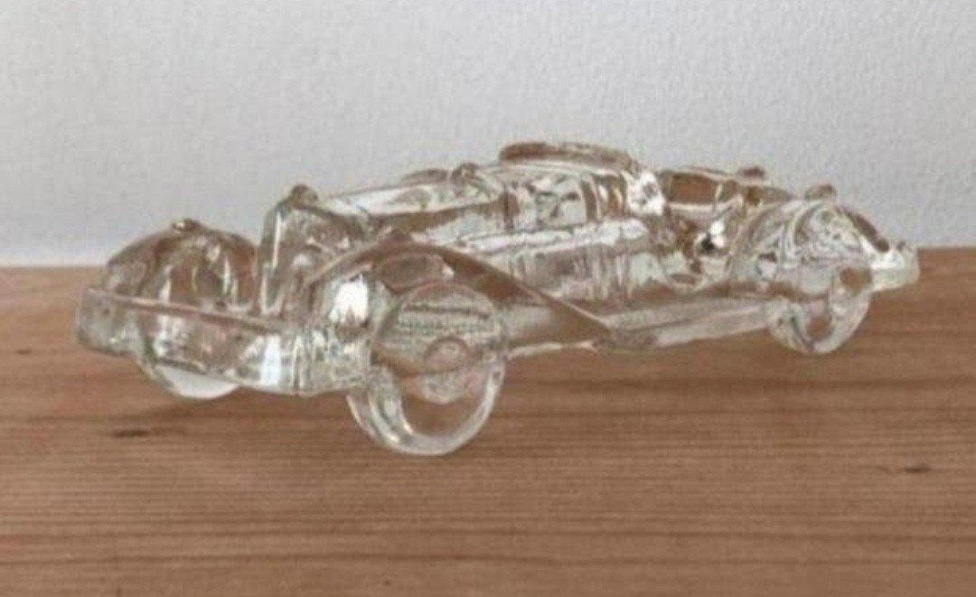 Glazen Mercedes-Benz 500K Model Jaren 30 Sportwagen 18.5 cm, Antiek en Kunst, Ophalen of Verzenden