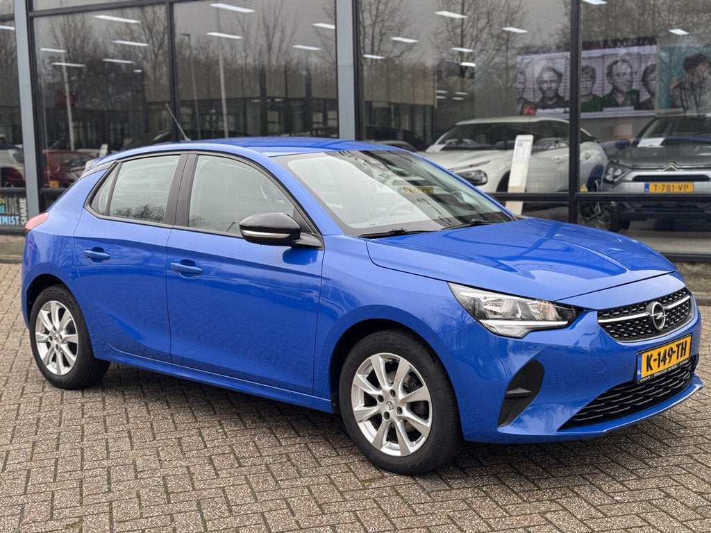 Opel Corsa 1.2 Edition Carplay|Cruise|Airco (bj 2021), Auto's, Opel, Voorwielaandrijving, Stof, 1199 cc, Blauw