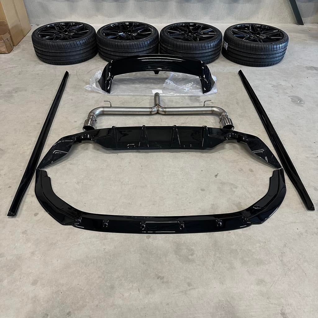 Golf 8 gte ombouw naar gti look complete bodykit einddemper, Auto-onderdelen, Ophalen of Verzenden, Nieuw, Voor, Bumper