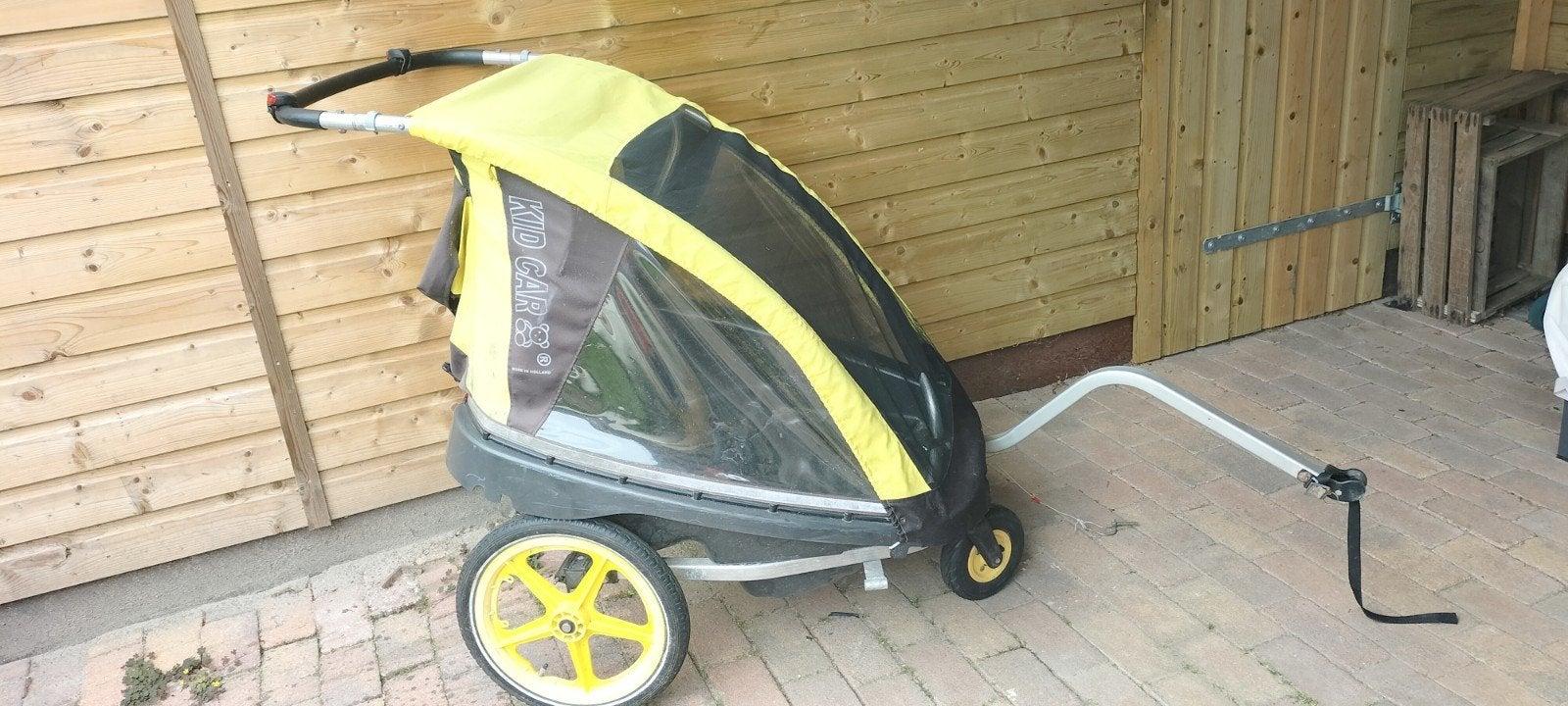 Kinderfietskar Kid Car - Geel/Zwart, Ophalen