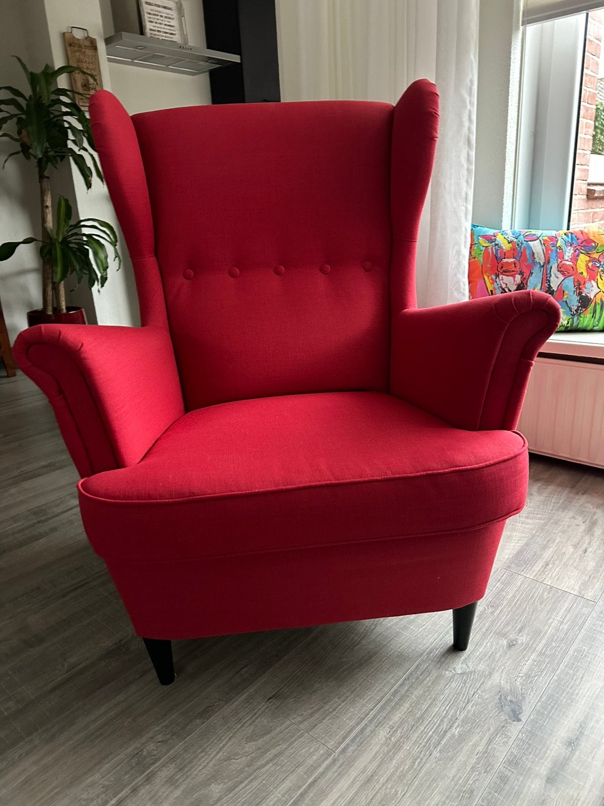Rode fauteuil, Ophalen, Zo goed als nieuw