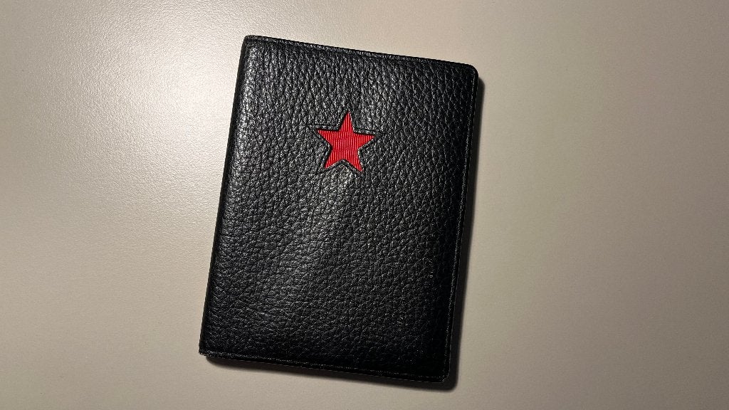 Shanghai Tang Leren Paspoorthoes / Travel Wallet Zwart Rood, Overige merken, Gebruikt, Verzenden, Zwart