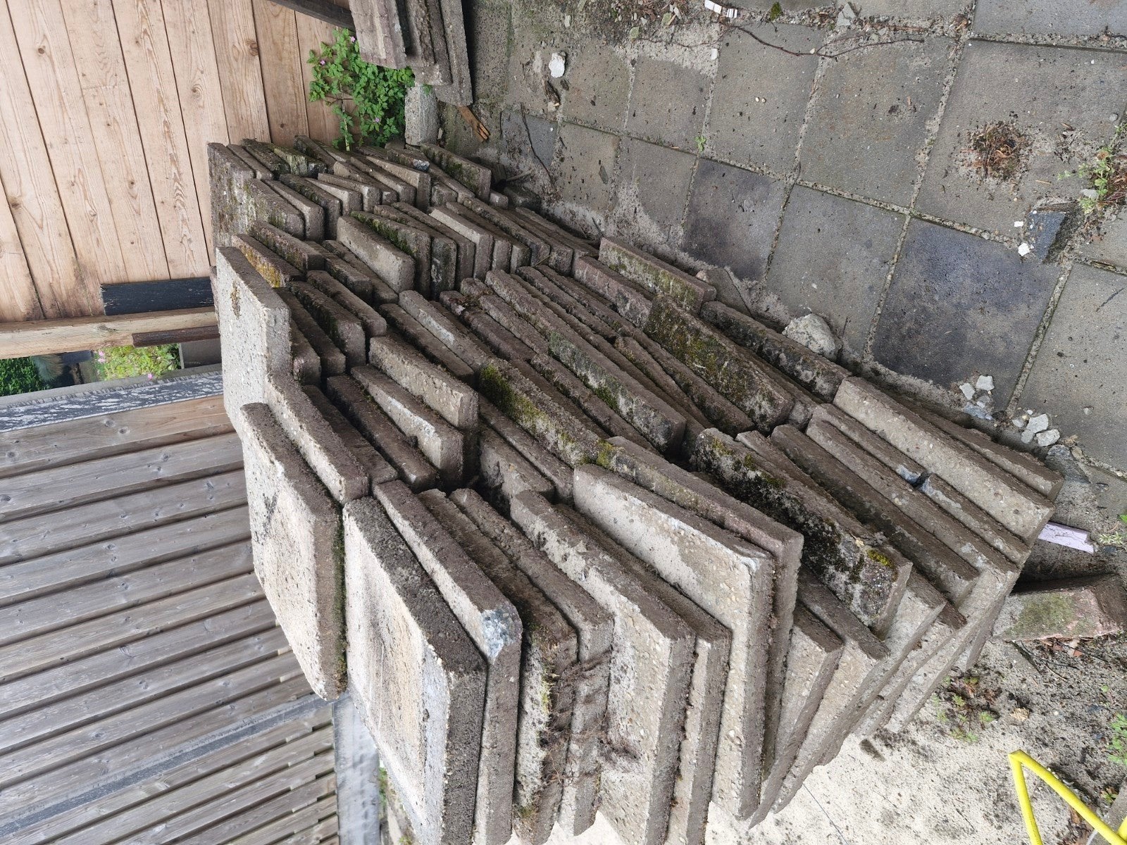 Gebruikte betontegels voor terras of pad, Ophalen, Gebruikt, 10 m² of meer, Beton