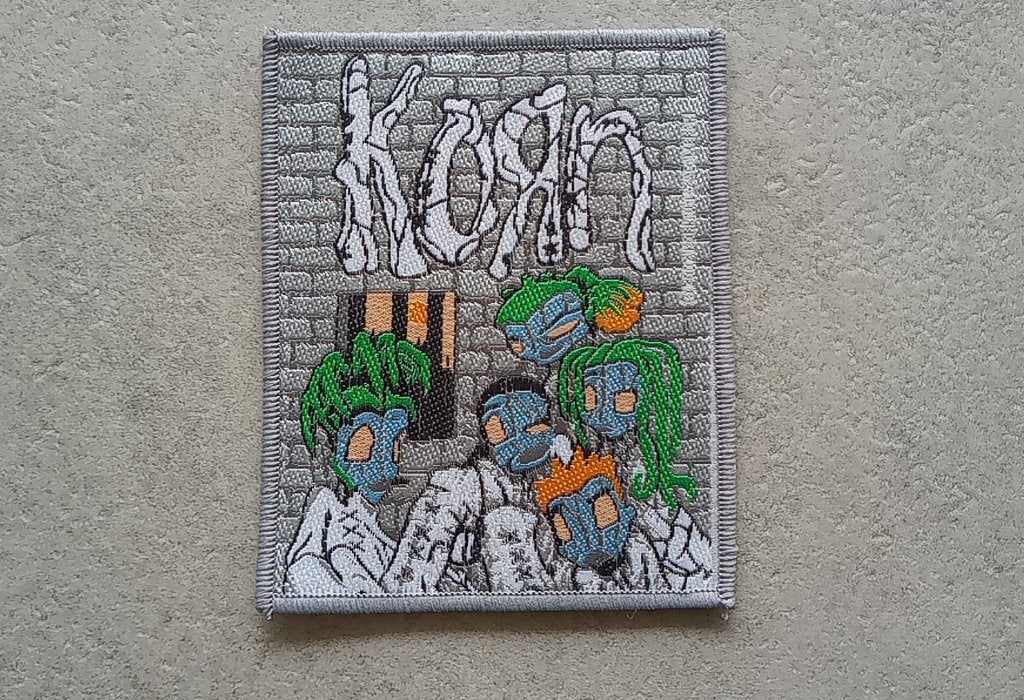 Korn zeldzame  vintage 2002 Issues patch, Verzamelen, Ophalen of Verzenden, Zo goed als nieuw, Foto of Kaart