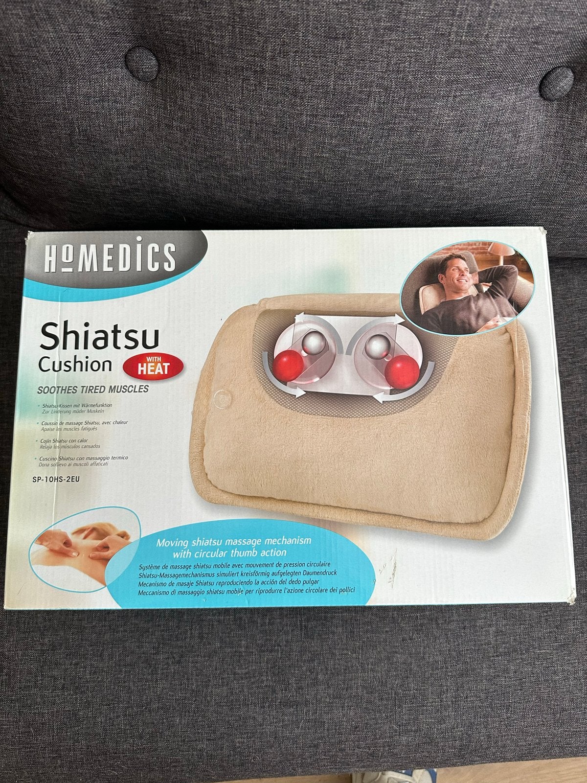 Homedics Shiatsu Massagekussen met Warmtefunctie, Ophalen of Verzenden, Zo goed als nieuw, Massagestoel of Kussen