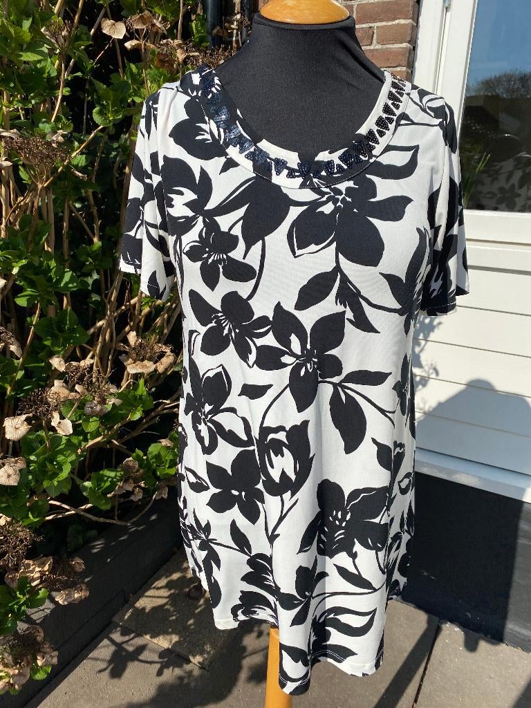 YOEK TUNIEK MT M BLACK LABEL, Ophalen of Verzenden, Zo goed als nieuw, Zwart, Blouse of Tuniek